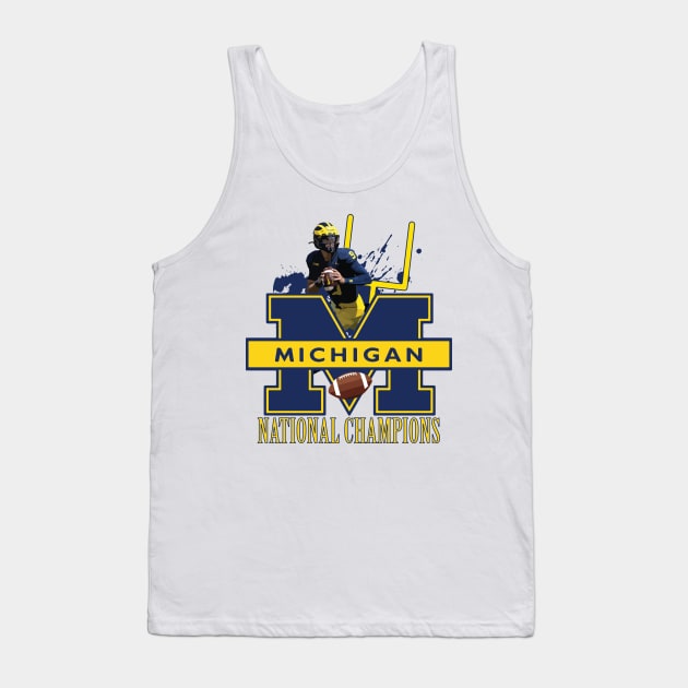 Awesome Michigan National Champions Design Tank Top by AqlShop